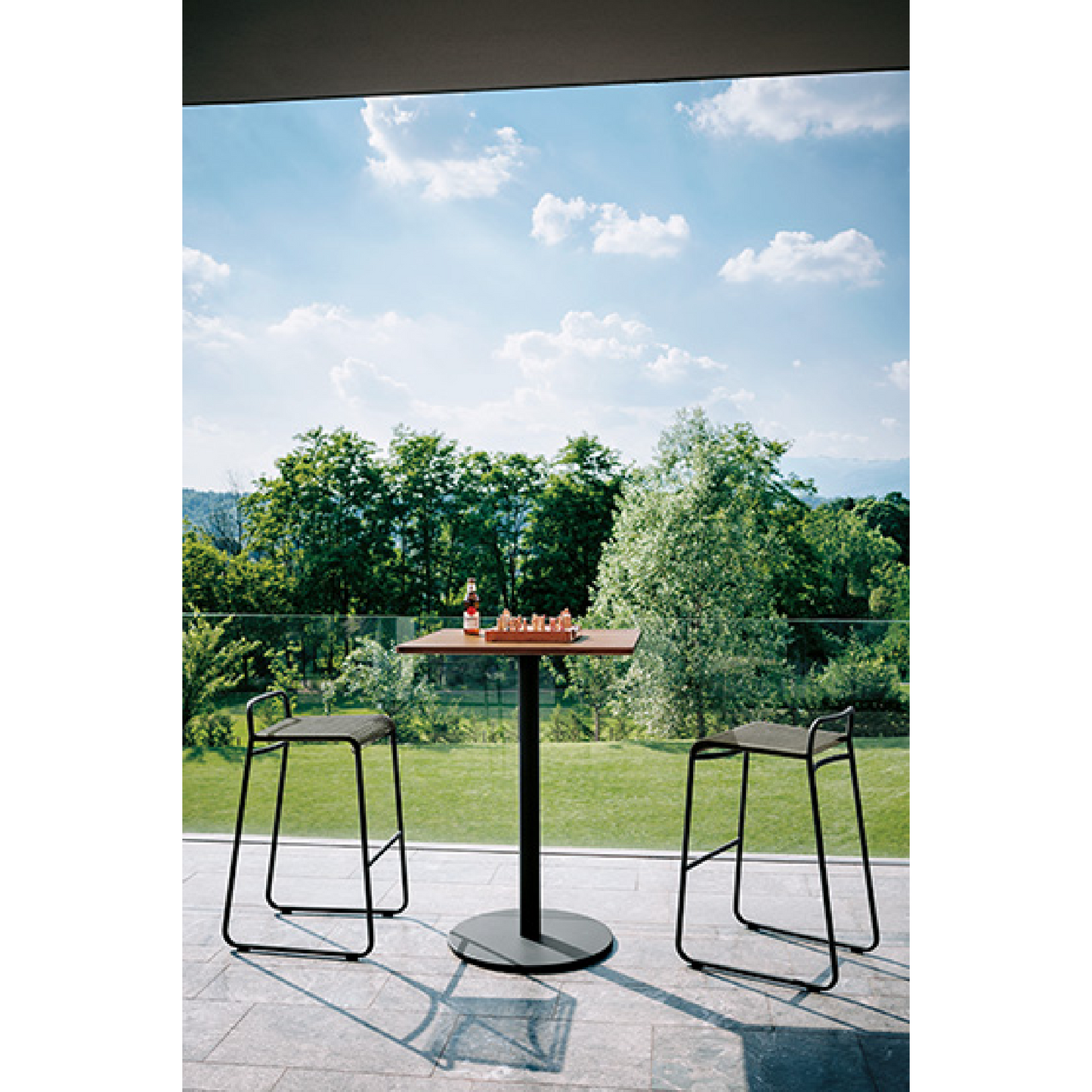 Outdoor String Bar Stool | Roda Harp | Italianfurniture.com