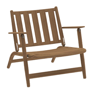 Teak Slatted Outdoor Lounge Chair | Roda Levante | Italianfurniture.com