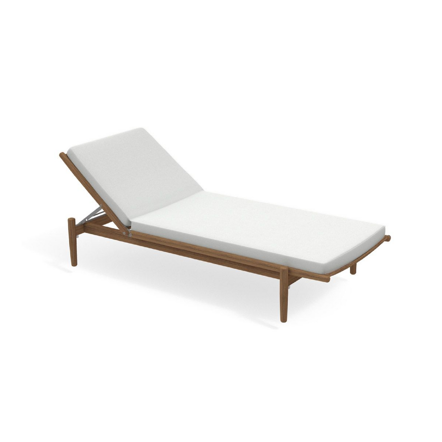 Teak Slatted Outdoor Sunlounger | Roda Levante | Italianfurniture.com