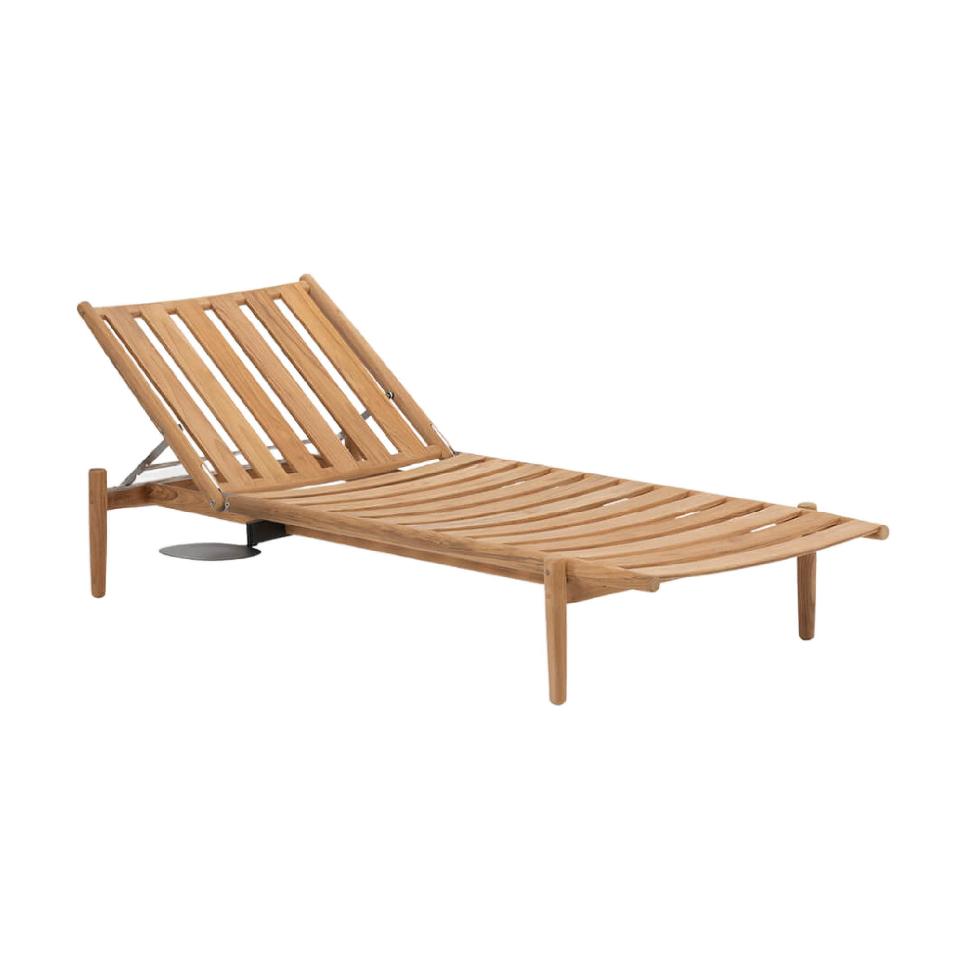 Teak Slatted Outdoor Sunlounger | Roda Levante | Italianfurniture.com