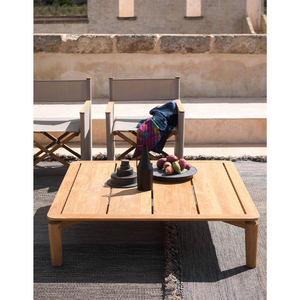 Slatted Teak Outdoor Coffee Table | Roda Levante | Italianfurniture.com