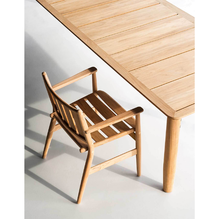 Teak Outdoor Dining Table | Roda Levante | Italianfurniture.com