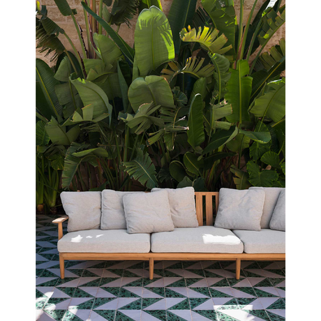 Splayed Leg 3-Seater Outdoor Sofa | Roda Levante | Italianfurniture.com