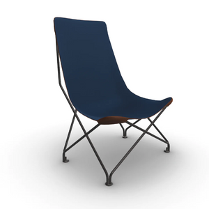 Cotton Canvas Outdoor Lounge Chair | Roda Lawrence | Italianfurniture.com