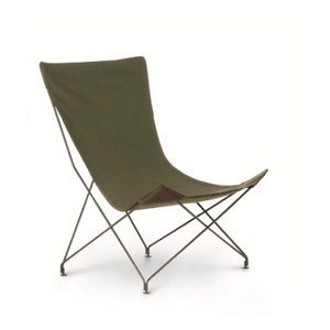 Cotton Canvas Outdoor Lounge Chair | Roda Lawrence | Italianfurniture.com