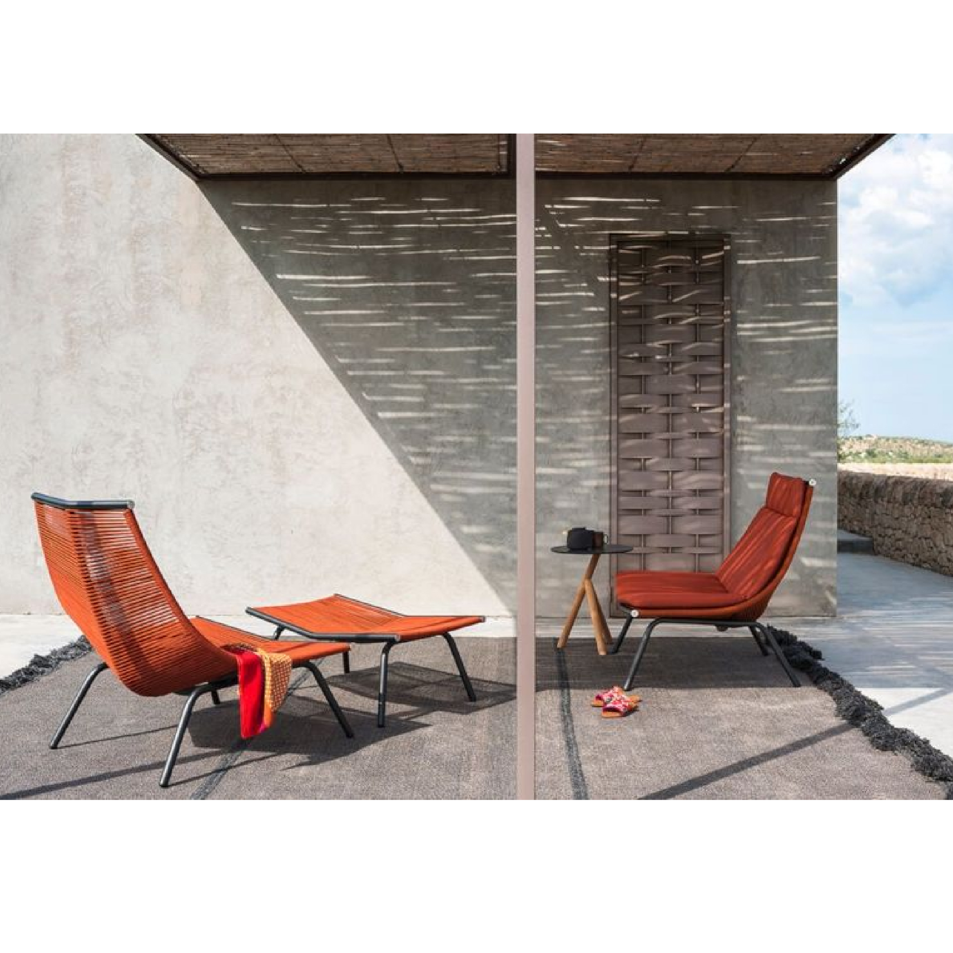 Cord Outdoor Stool | Roda Laze | Italianfurniture.com