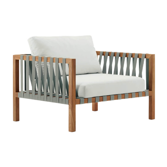 Interlaced Cotton Outdoor Armchair | Roda Mistral | Italianfurniture.com