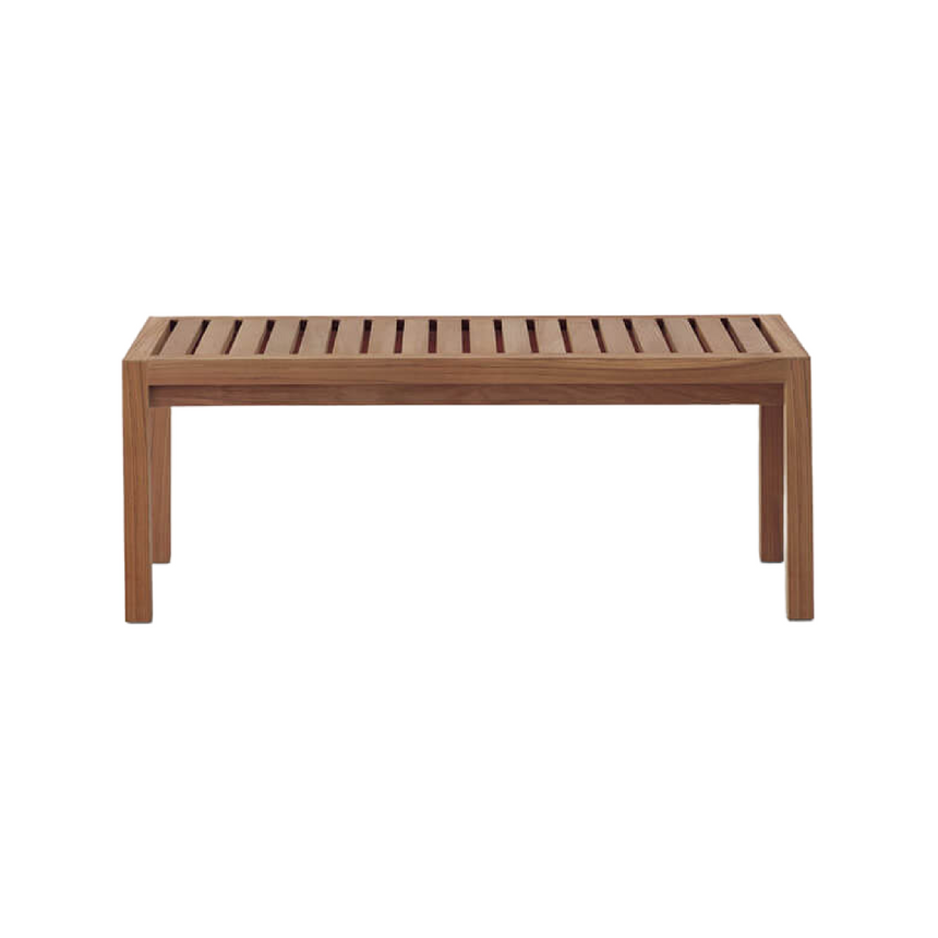 Paneled Teak Outdoor Bench | Roda Network | Italianfurniture.com