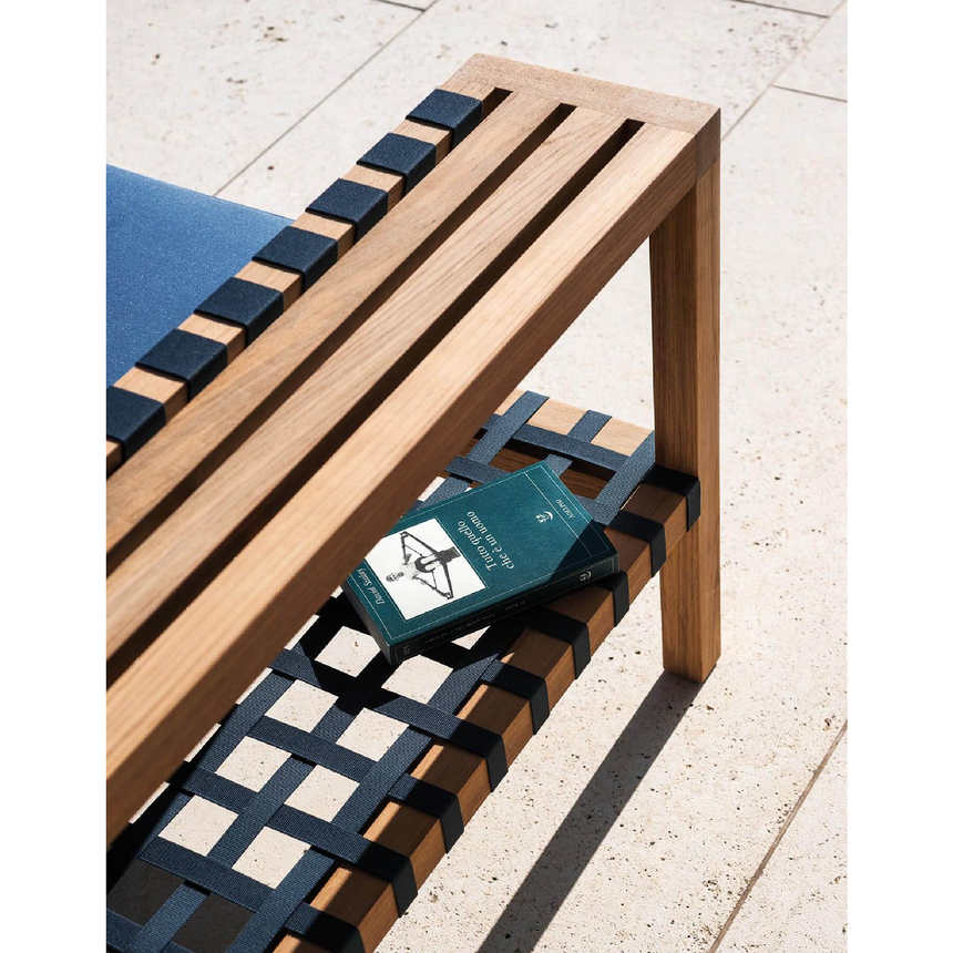 Paneled Teak 2-Seater Outdoor Sofa | Roda Network | Italianfurniture.com