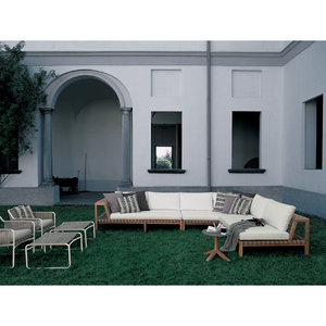 Paneled Teak 3-Seater Outdoor Sofa | Roda Network