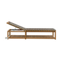 Paneled Teak Wheeled Sunlounger | Roda Network