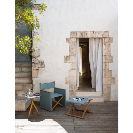 Fabric Seat Folding Outdoor Stool | Roda Orson | Italianfurniture.com