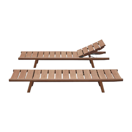 Wooden Reclining Sunlounger | Roda Orson | Italianfurniture.com