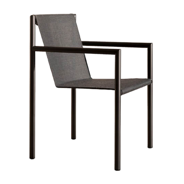 Stainless Steel Framed Outdoor Armchair | Roda Plein Air | Italianfurniture.com