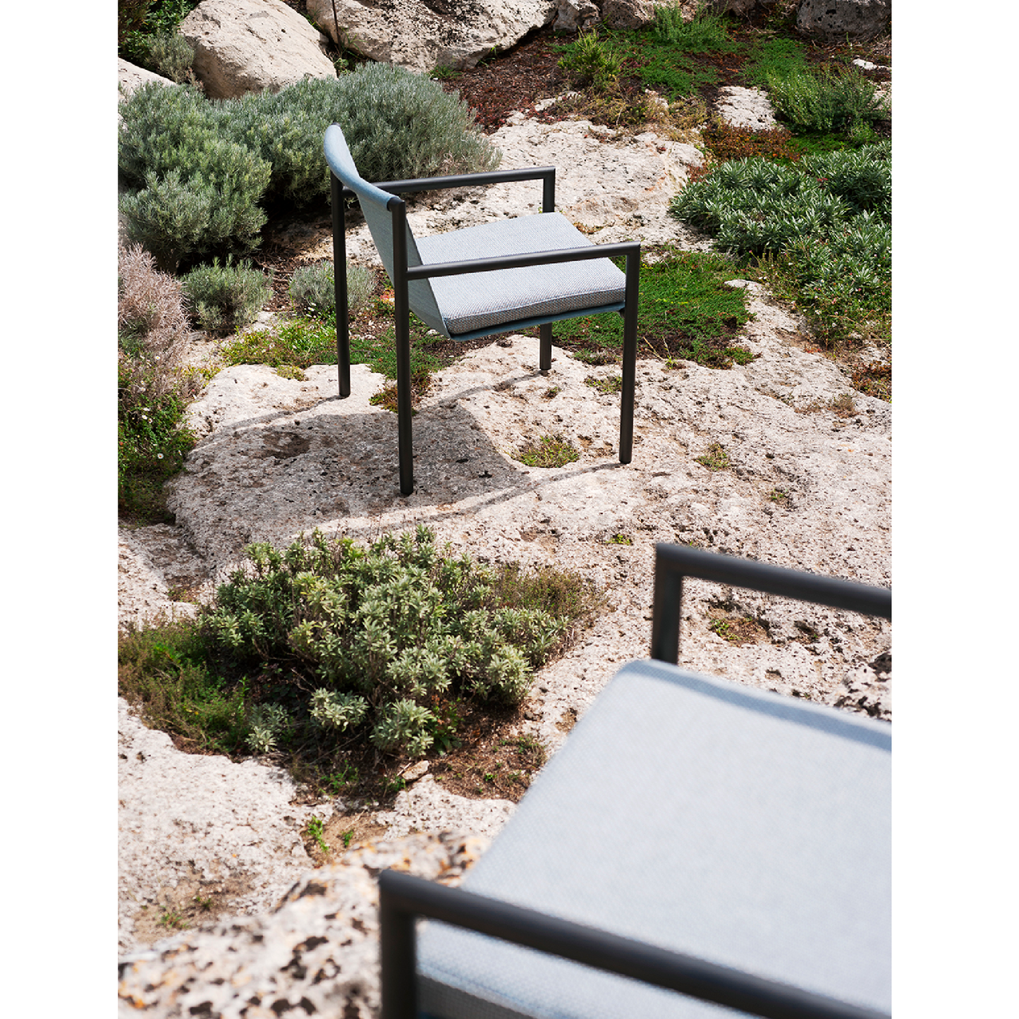 Stainless Steel Framed Outdoor Armchair | Roda Plein Air | Italianfurniture.com