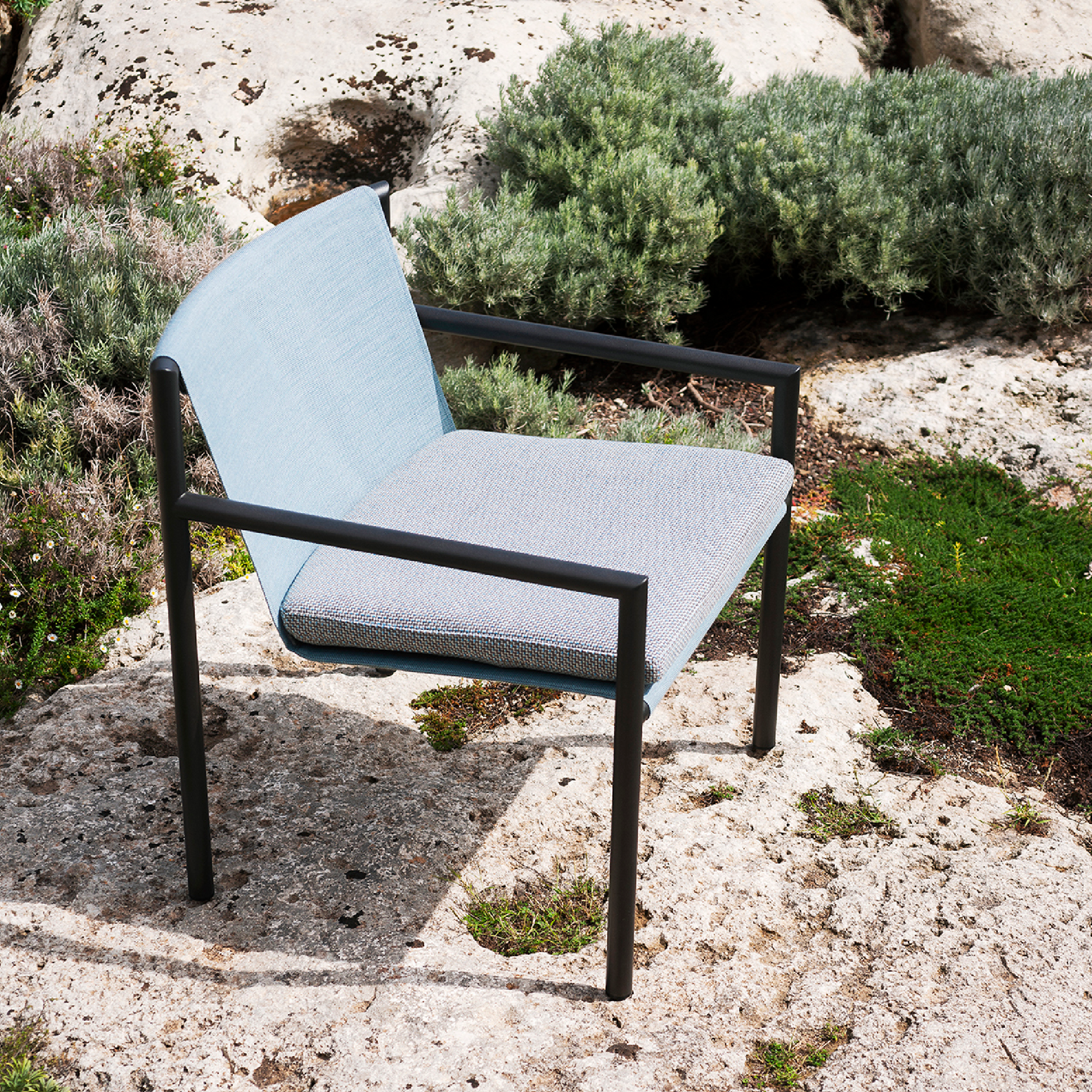 Stainless Steel Framed Outdoor Armchair | Roda Plein Air | Italianfurniture.com