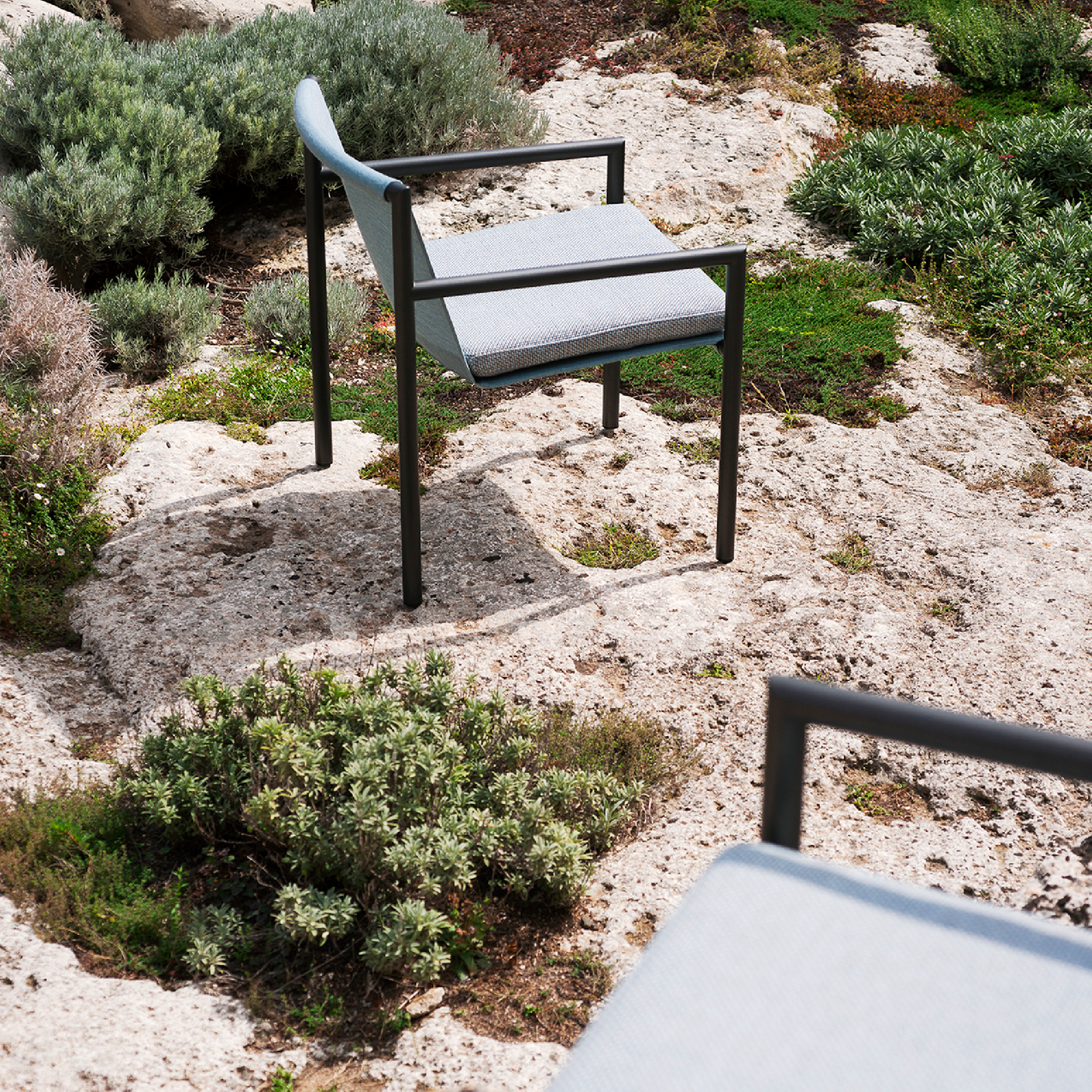 Stainless Steel Framed Outdoor Armchair | Roda Plein Air | Italianfurniture.com