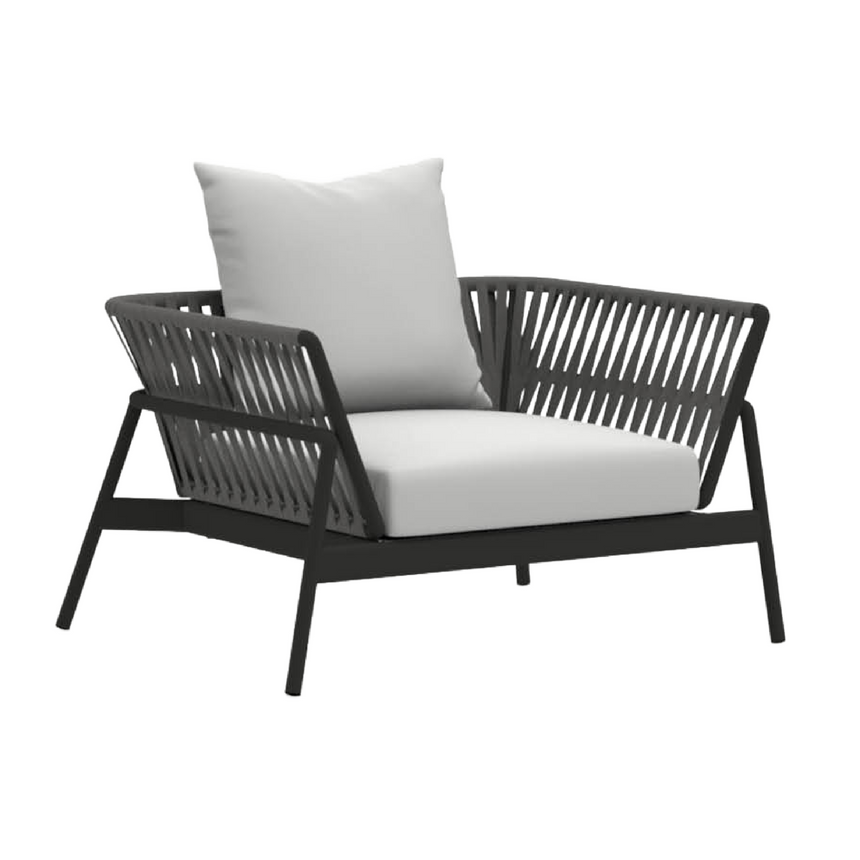 Belt Back Outdoor Lounge Armchair | Roda Piper | Italianfurniture.com