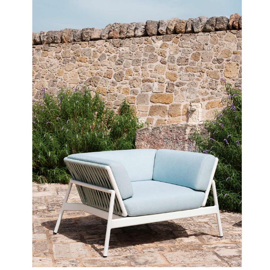 Belt Back Outdoor Lounge Armchair | Roda Piper | Italianfurniture.com