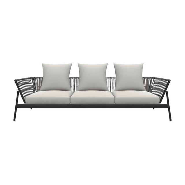 Belt Back 3-Seater Outdoor Sofa | Roda Piper | Italianfurniture.com