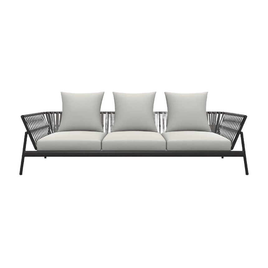 Belt Back 3-Seater Outdoor Sofa | Roda Piper | Italianfurniture.com