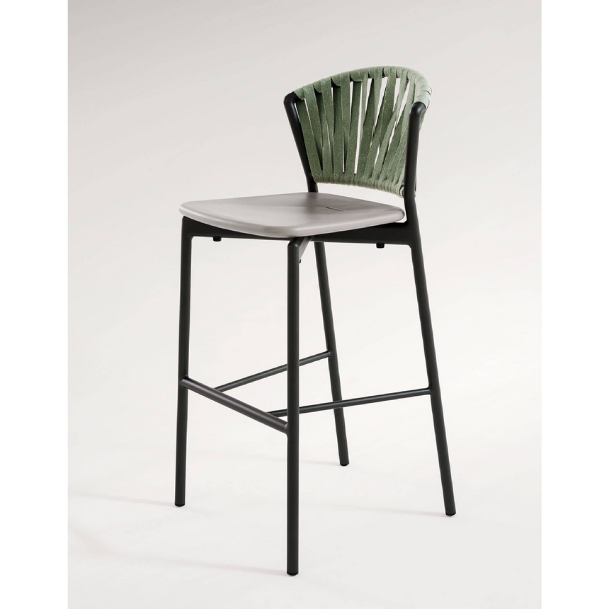 Teak Wood Outdoor Bar Stool | Roda Piper | Italianfurniture.com