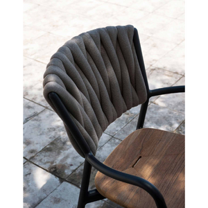 Braided Back Outdoor Dining Chair | Roda Piper | Italianfurniture.com