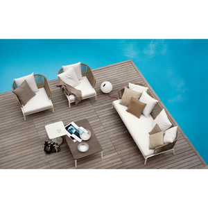 Belt Back Outdoor Armchair | Roda Spool | Italianfurniture.com