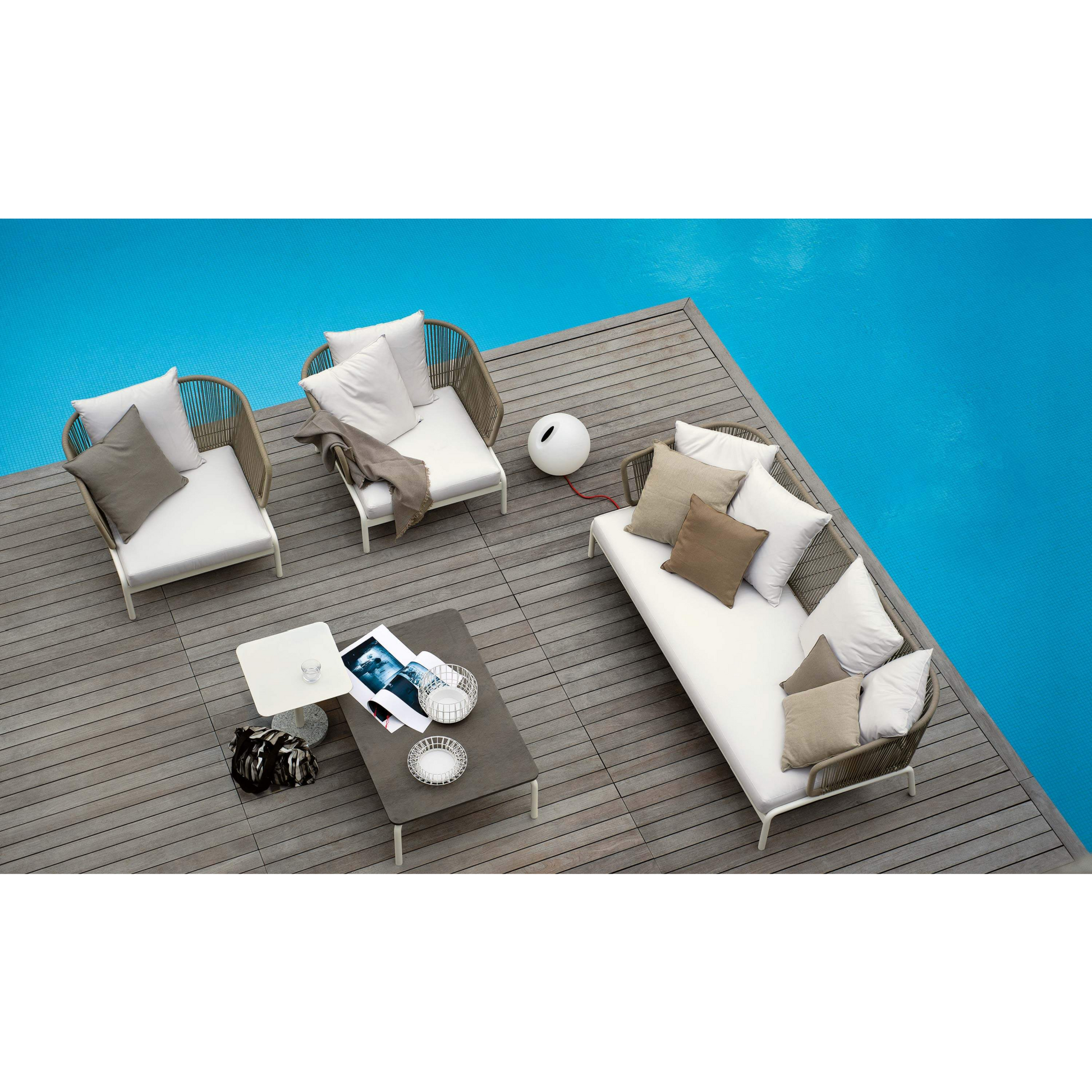 Stainless Steel Outdoor Coffee Table | Roda Spool | Italianfurniture.com