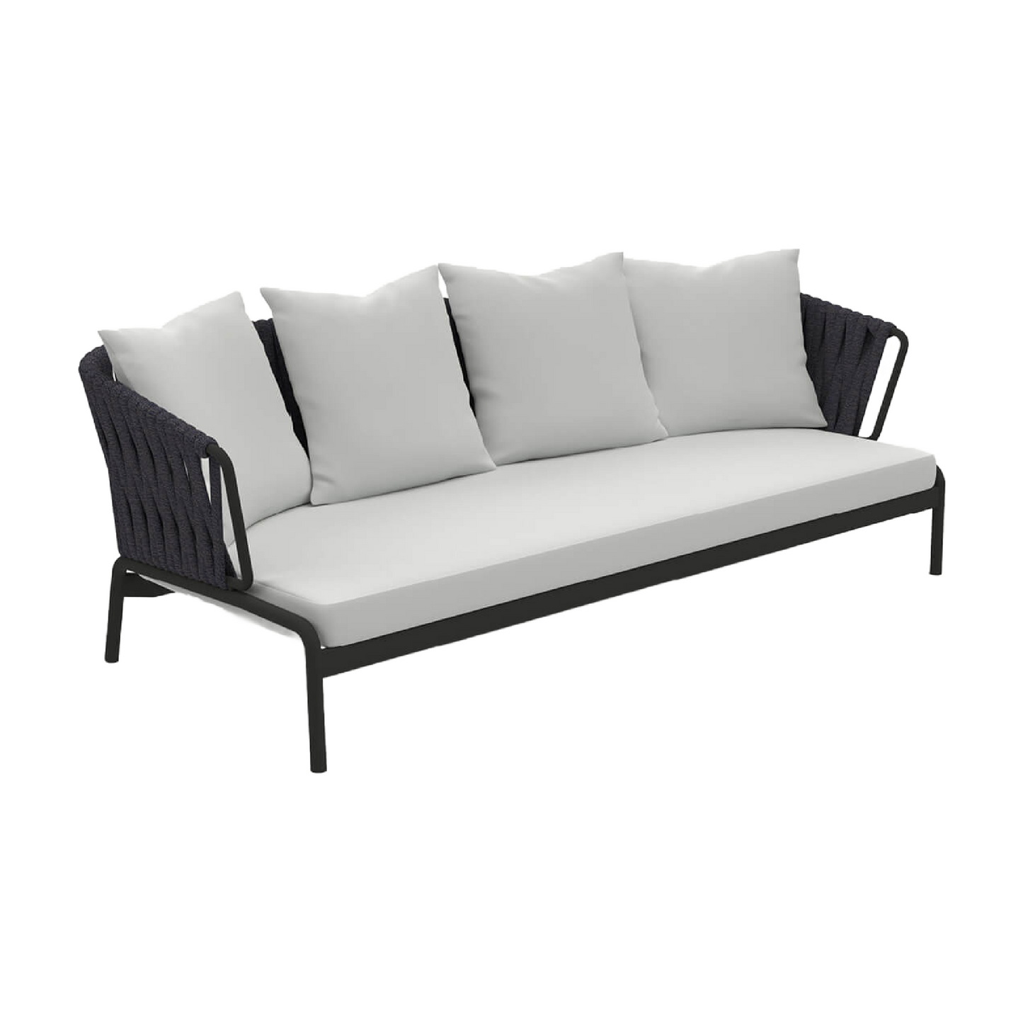 Padded Back 3-Seater Outdoor Sofa | Roda Spool | Italianfurniture.com