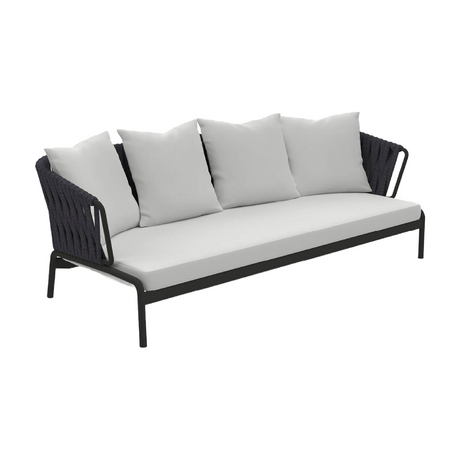 Padded Back 3-Seater Outdoor Sofa | Roda Spool | Italianfurniture.com