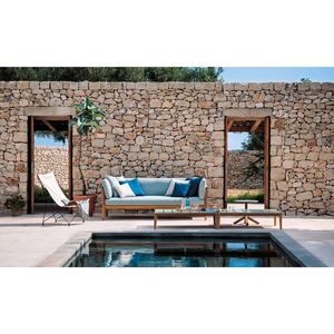 Teak 3-Seater Outdoor Sofa | Roda Teka | Italianfurniture.com