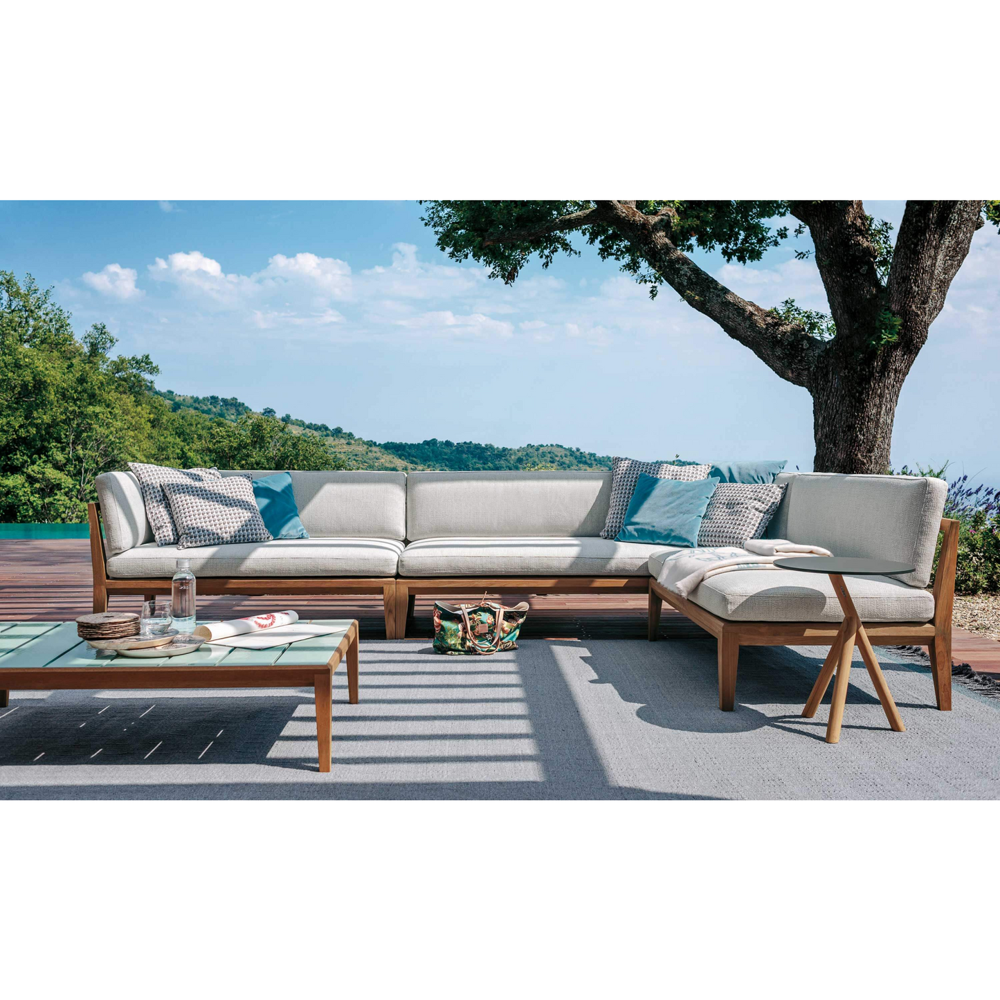 Teak Rectangular Outdoor Coffee Table | Roda Teka | Italianfurniture.com