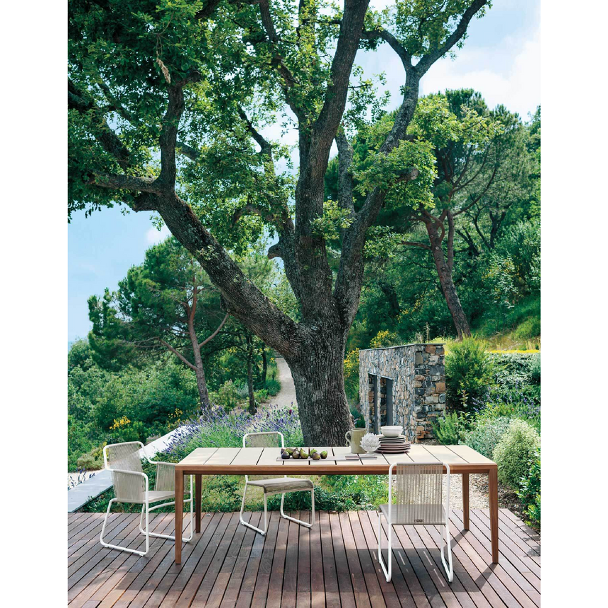 Teak Rectangular Outdoor Dining Table | Roda Teka | Italianfurniture.com