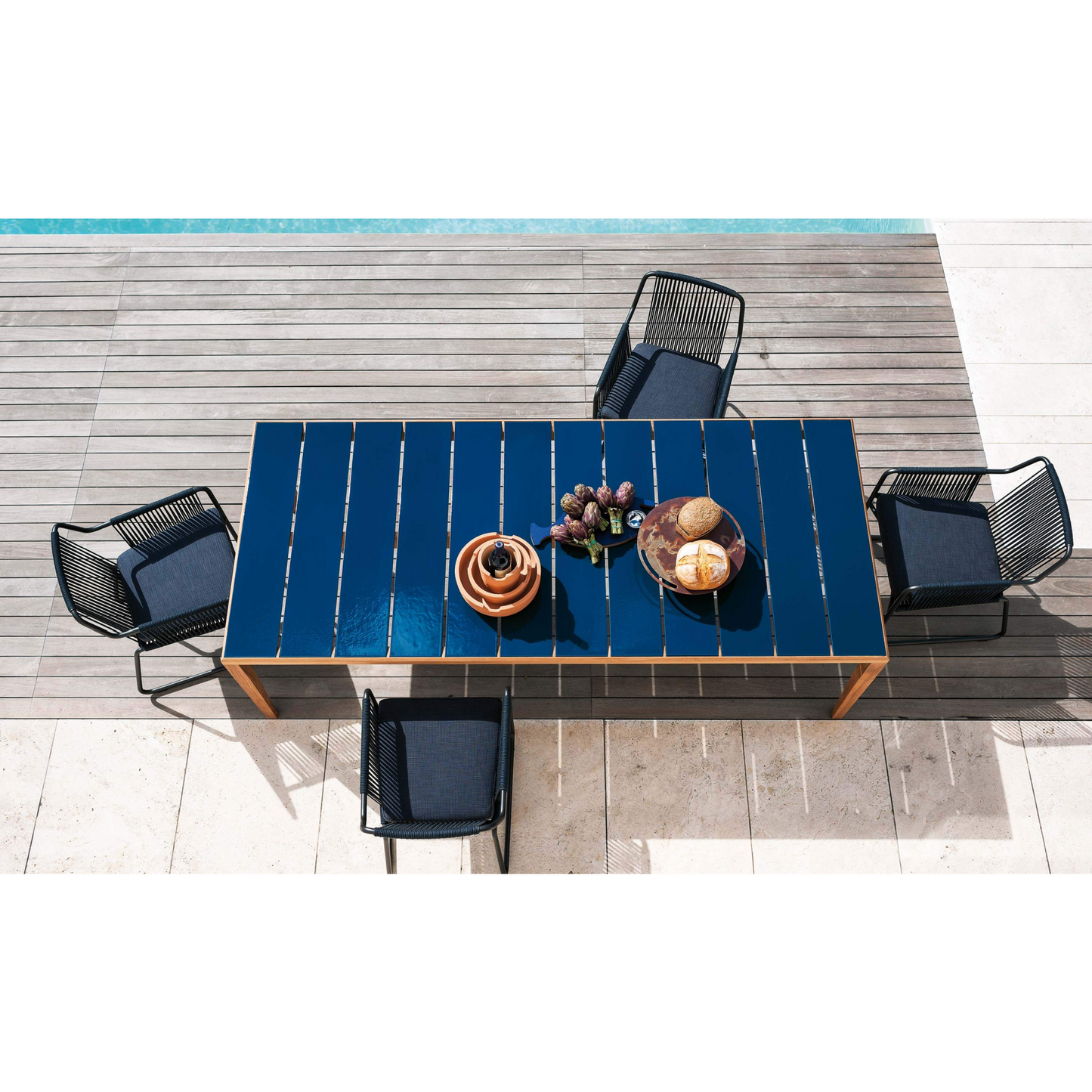 Teak Rectangular Outdoor Dining Table | Roda Teka | Italianfurniture.com