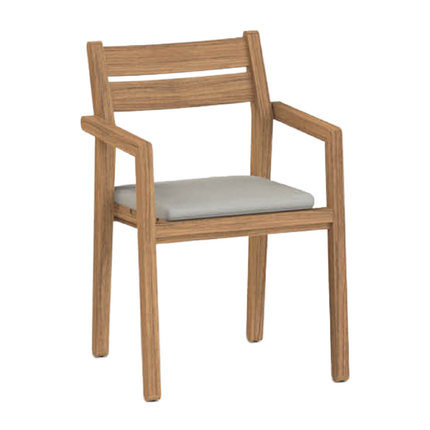 Iroko Slatted Outdoor Armchair | Roda Zania | Italianfurniture.com