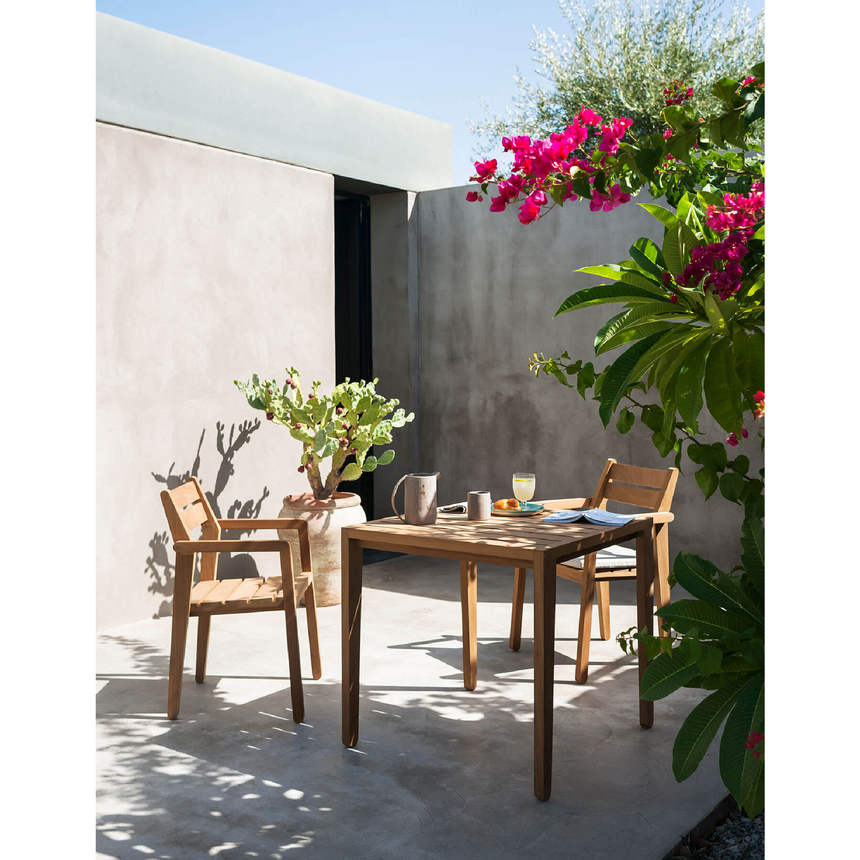 Iroko Slatted Outdoor Armchair | Roda Zania | Italianfurniture.com