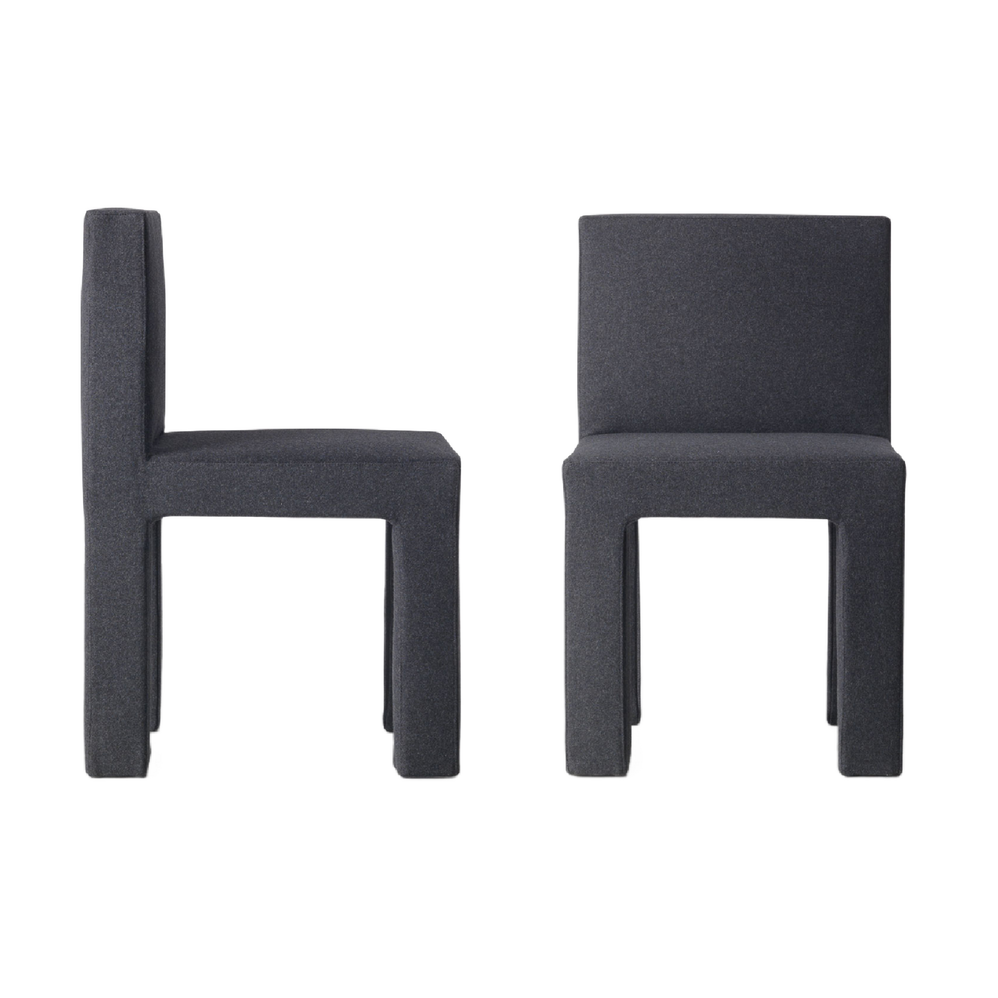 Soft Upholstered Chunky Chair | Somaschini Quadrata  | Italianfurniture.com
