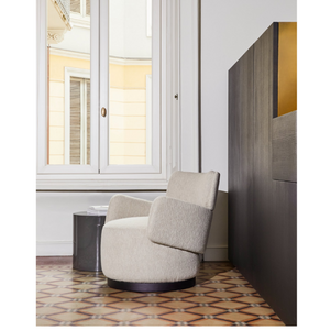 Inclined Upholstered Low Armchair | Somaschini Boris | Italianfurniture.com
