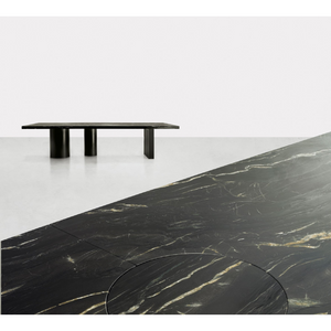 Differentiated Bases Rectangular Dining Table | Somaschini Ozark | Italianfurniture.com
