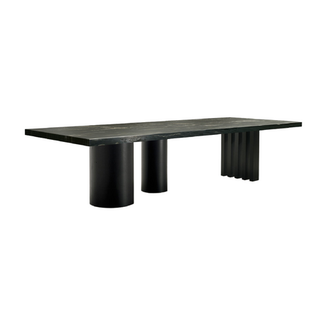 Differentiated Bases Rectangular Dining Table | Somaschini Ozark | Italianfurniture.com
