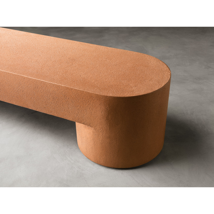 Monolithic Low Bench | Somaschini Lazy-O | Italianfurniture.com
