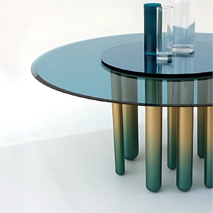 Round Glass Coffee Table | Casa Casati Discoteca