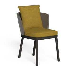 Upholstered Barrel Back Outdoor Dining Chair | Talenti Itaca | Italianfurniture.com