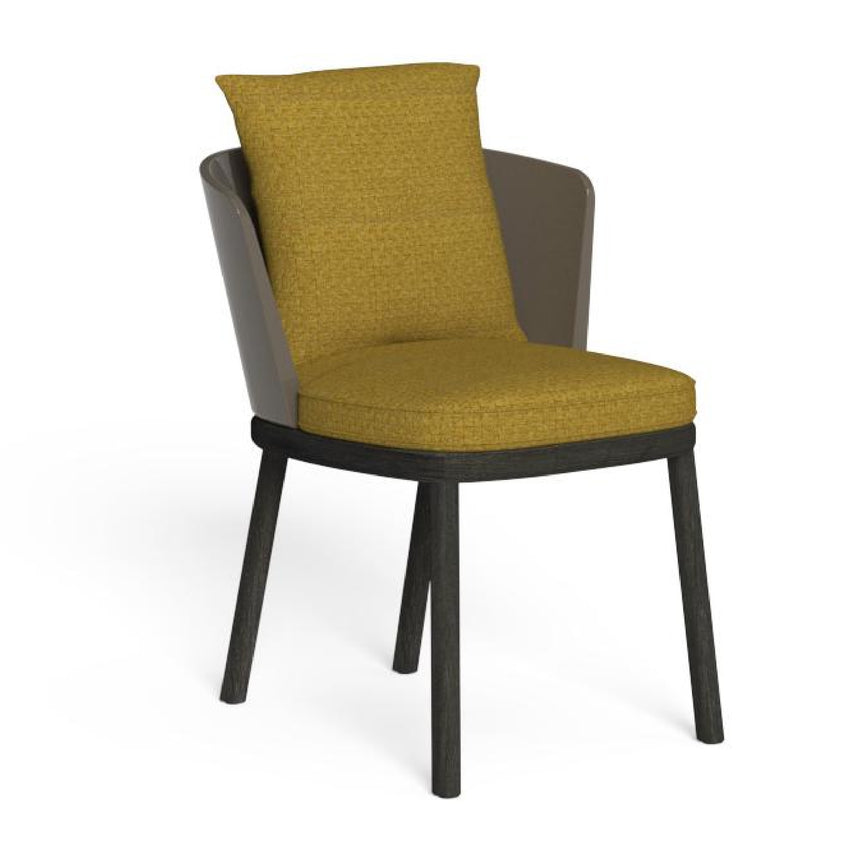 Upholstered Barrel Back Outdoor Dining Chair | Talenti Itaca | Italianfurniture.com