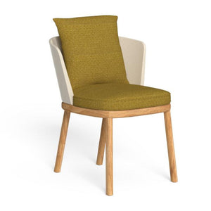 Upholstered Barrel Back Outdoor Dining Chair | Talenti Itaca | Italianfurniture.com