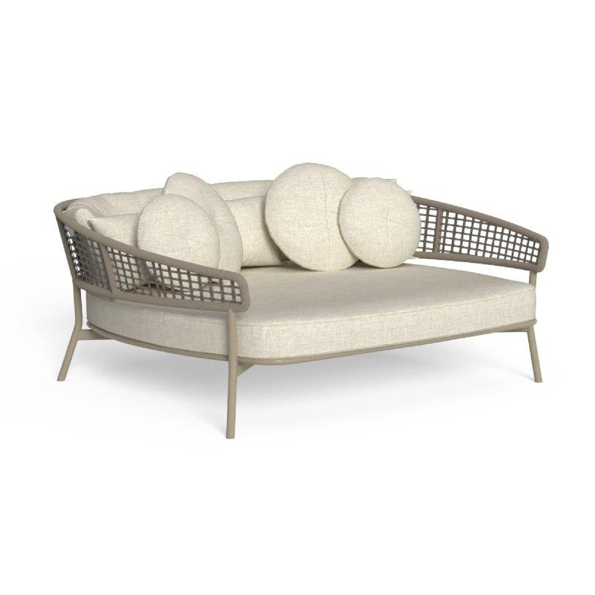 Curved Rope Cushioned Daybed | Talenti Moon - Thumbnail 3