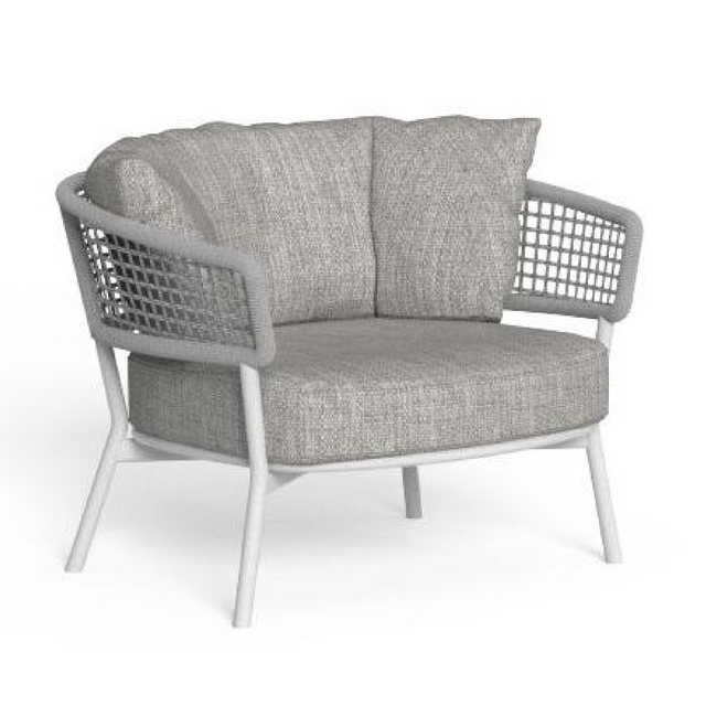 Curved Outdoor Rope Lounge Chair | Talenti Moon | Italianfurniture.com
