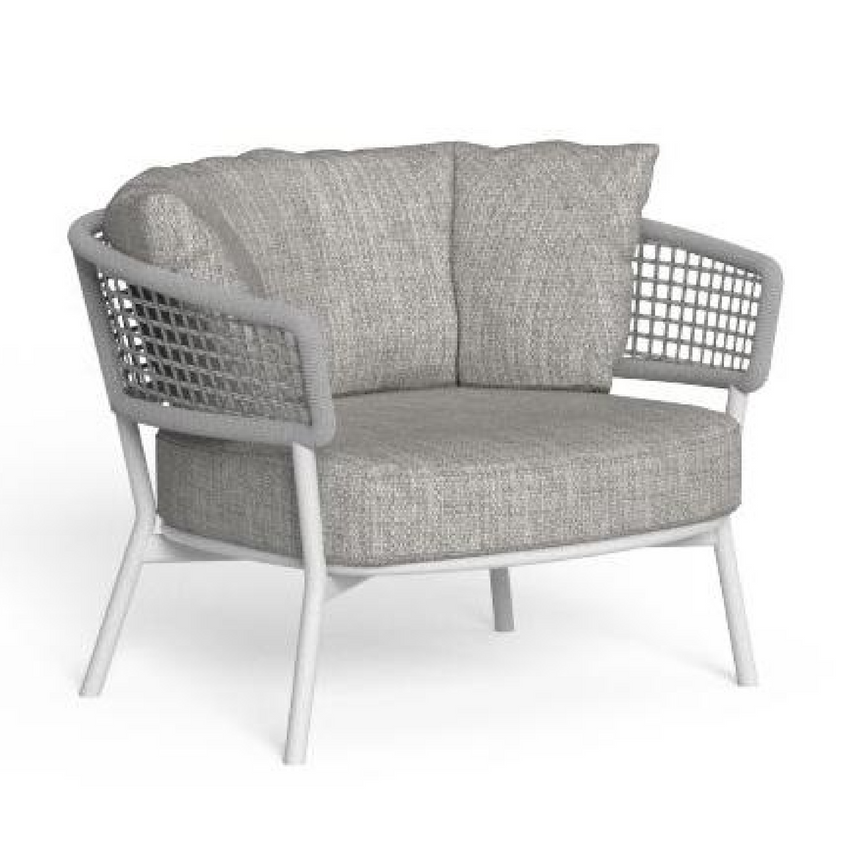 Curved Outdoor Rope Lounge Chair | Talenti Moon | Italianfurniture.com