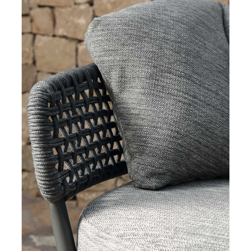 Curved Outdoor Rope Lounge Chair | Talenti Moon | Italianfurniture.com
